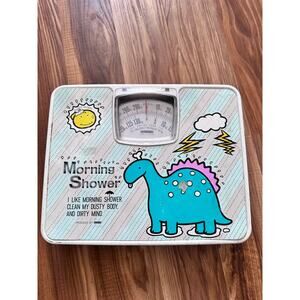 Vintage 70s Gimic Novelty Morning Show Dinosaur Scale Adult